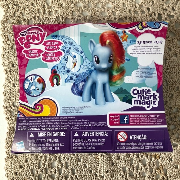 My Little Pony Cutie Mark Magic Charm Wing Rainbow Dash plush and Honey Rays x 3 - Picture 9 of 16